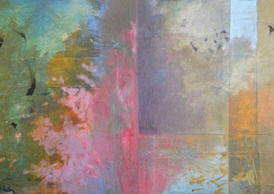 Passage Into Spring - contemporary abstract landscape painting by New Mexico artist Dawn Chandler