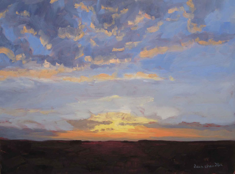 new mexico morning - oil painting by dawn chandler