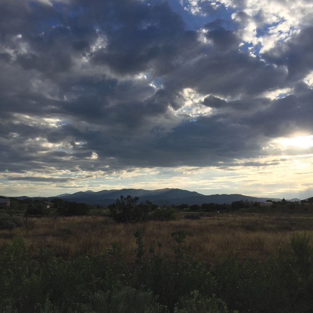 santa fe, new mexico morning, 17 august 2016, photo by dawn chandler