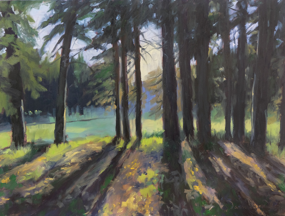 beaubien light, philmont, oil landscape painting by santa fe artist dawn chandler