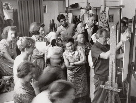 santa fe artist dawn chandler's creative change - photo of hans hofmann teaching rapt students