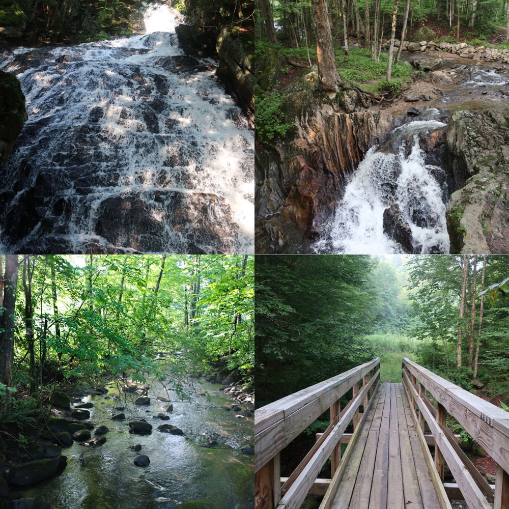 Along the Vermont Appalachian Trail - mountain streams and bridges - photo by TaosDawn - Santa Fe artist and backpacker Dawn Chandler