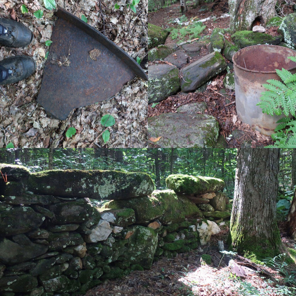 Along the Vermont Appalachian Trail - remnants of yesteryear - photo by TaosDawn - Santa Fe artist and backpacker Dawn Chandler