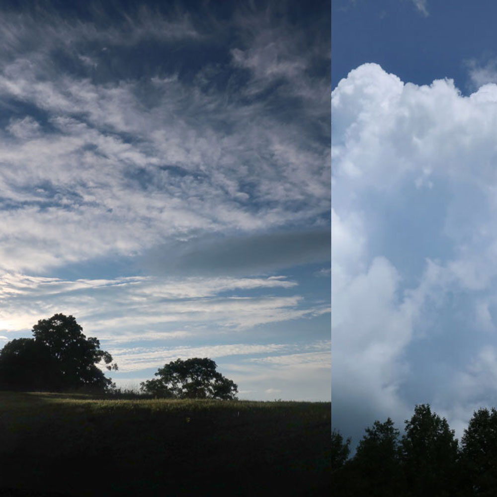 Along the Vermont Appalachian Trail - sky sightings - photo by TaosDawn - Santa Fe artist and backpacker Dawn Chandler