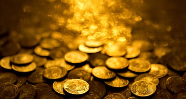 treasure trove of gold coins