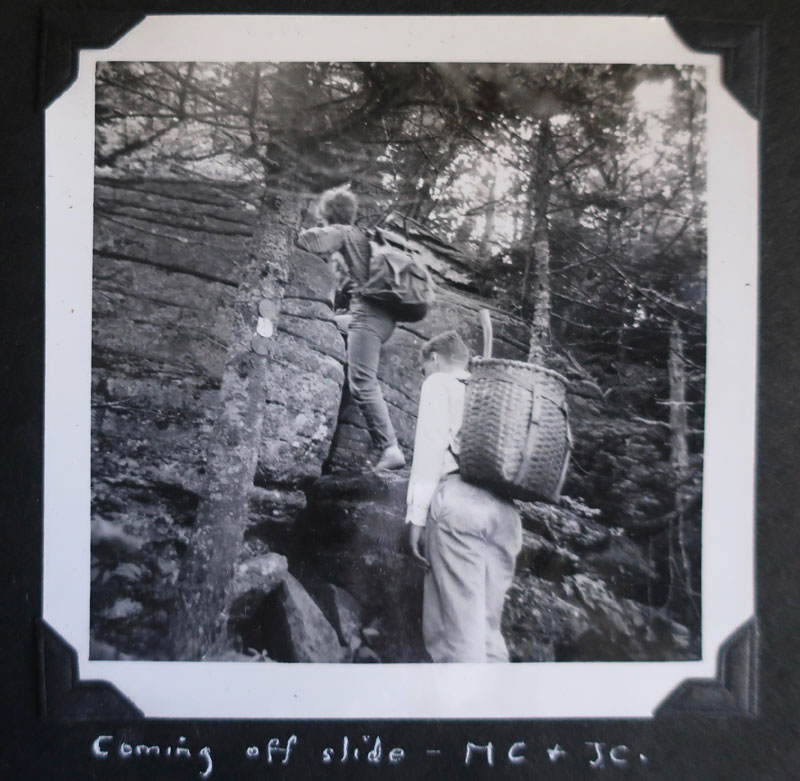 Hiking the AT c. 1955 ~ photo taken by Stephen Chandler, father of artist Dawn Chandler