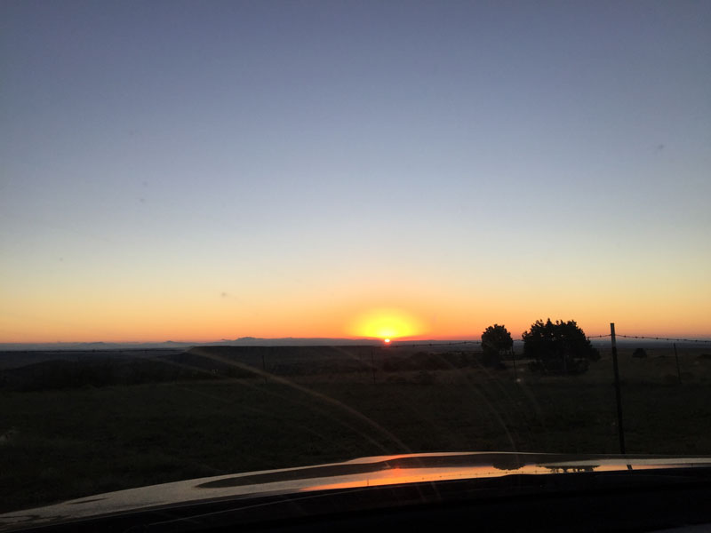 september sunrise at philmont - photo by dawn chandler