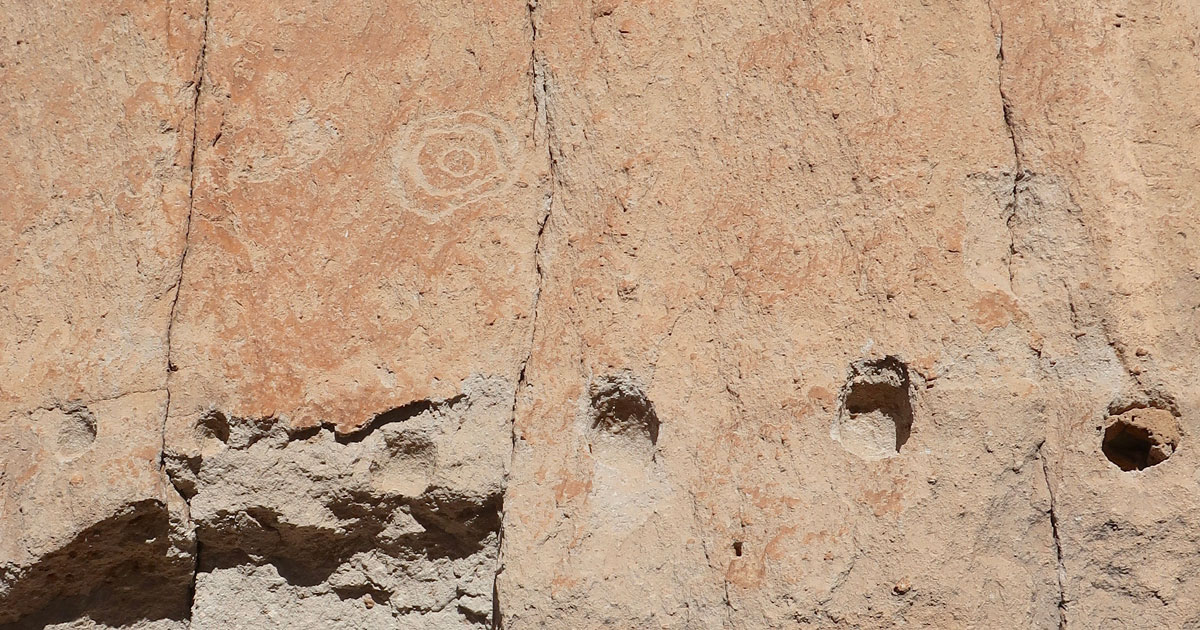 Petroglyphs and ancient architectural beauty found at Bandelier National Monument as photographed by artist Dawn Chandler
