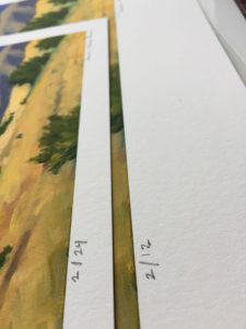 Numbering of Dawn Chandler's latest print edition ~ High Country Snow