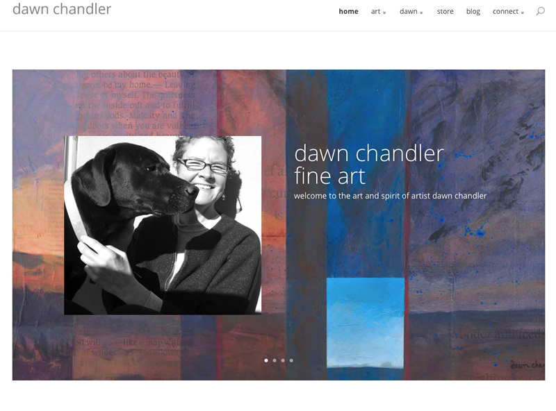Home Page for Dawn Chandler's new website