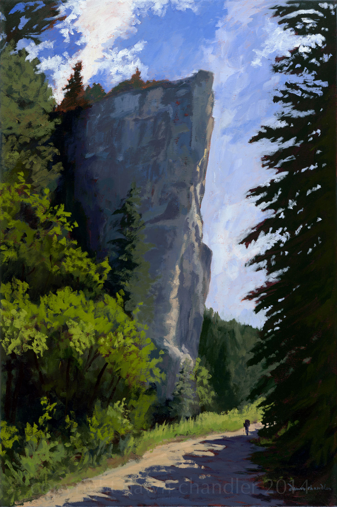 lovers leap return, oil painting on canvas by dawn chandler