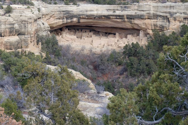 Across the canyons of Mesa Verde, peering into dwellings, photo by Santa Fe artist Dawn Chandler