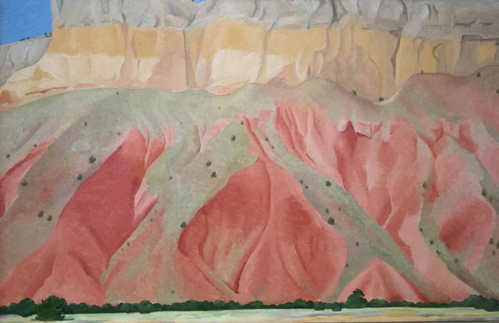 Georgia O'Keeffe, 'Untitled' (Red and Yellow Cliffs), oil on canvas, 1940.