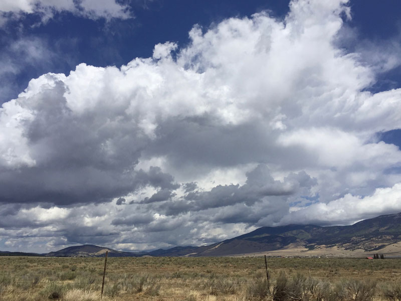 Looking north toward Baldy Mt. on Hwy 64 in the Moreno Valley. Photo by Dawn Chandler.