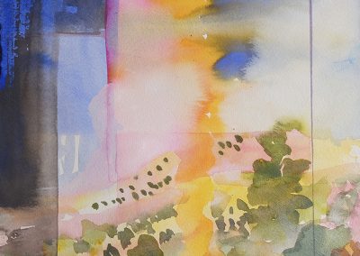 Watercolor Wandering painting 2020 01 by New Mexico artist Dawn Chandler