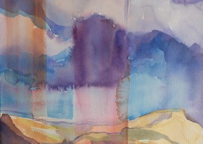 Watercolor Wandering painting 2020 02 by New Mexico artist Dawn Chandler