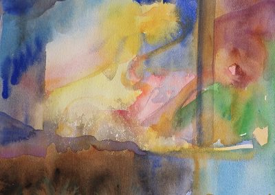 Watercolor Wandering painting 2020 03 by New Mexico artist Dawn Chandler