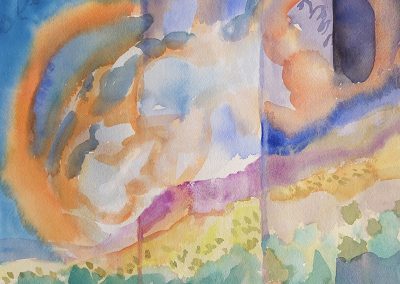 Watercolor Wandering painting 2020 11 by New Mexico artist Dawn Chandler