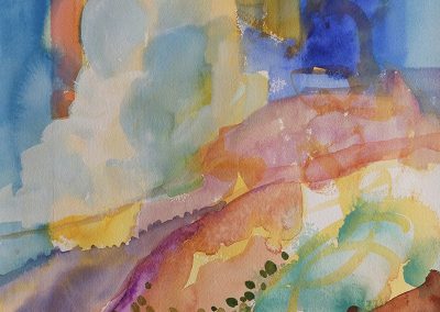 Watercolor Wandering painting 2020 12 by New Mexico artist Dawn Chandler