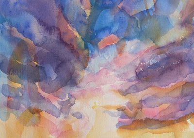 Watercolor Wandering painting 2020 13 by New Mexico artist Dawn Chandler