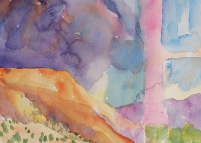 Watercolor Wandering painting 2020 14 by New Mexico artist Dawn Chandler