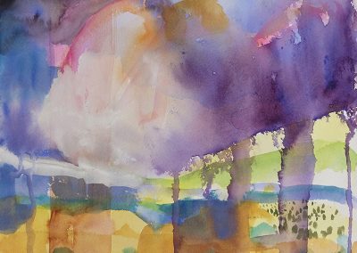 Watercolor Wandering painting 2020 16 by New Mexico artist Dawn Chandler