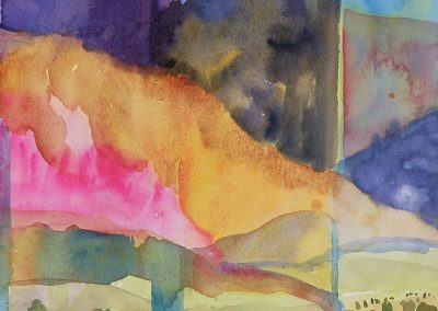 Watercolor Wandering painting 2020 18 by New Mexico artist Dawn Chandler