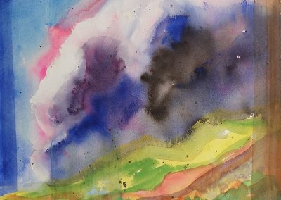 Watercolor Wandering painting 2020 21 by New Mexico artist Dawn Chandler