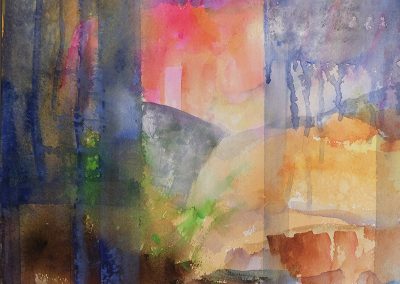 Watercolor Wandering painting 2020 22 by New Mexico artist Dawn Chandler