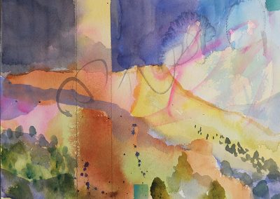 Watercolor Wandering painting 2020 23 by New Mexico artist Dawn Chandler