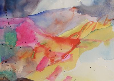 Watercolor Wandering painting 2020 24 by New Mexico artist Dawn Chandler