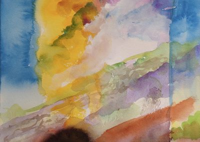 Watercolor Wandering painting 2020 25 by New Mexico artist Dawn Chandler