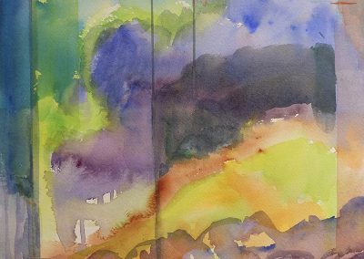 Watercolor Wandering painting 2020 27 by New Mexico artist Dawn Chandler