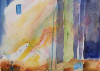 Watercolor Wandering painting 2020 28 by New Mexico artist Dawn Chandler