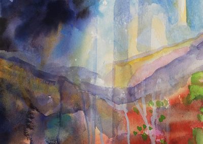 Watercolor Wandering painting 2020 31 by New Mexico artist Dawn Chandler