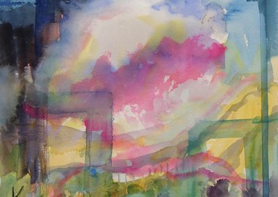 Watercolor Wandering painting 2020 32 by New Mexico artist Dawn Chandler