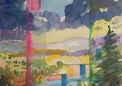 Watercolor Wandering painting 2020 33 by New Mexico artist Dawn Chandler