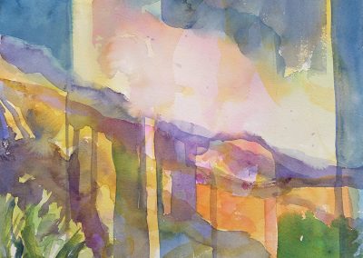 Watercolor Wandering painting 2020 37 by New Mexico artist Dawn Chandler