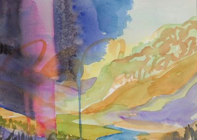 Watercolor Wandering painting 2020 42 by New Mexico artist Dawn Chandler