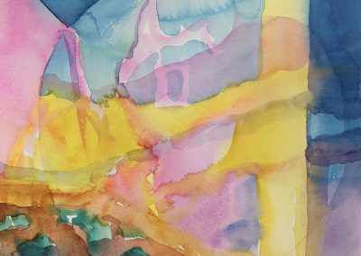 Watercolor Wandering painting 2020 44 by New Mexico artist Dawn Chandler