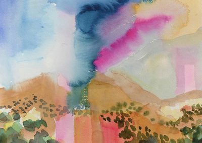 Watercolor Wandering painting 2020 45 by New Mexico artist Dawn Chandler