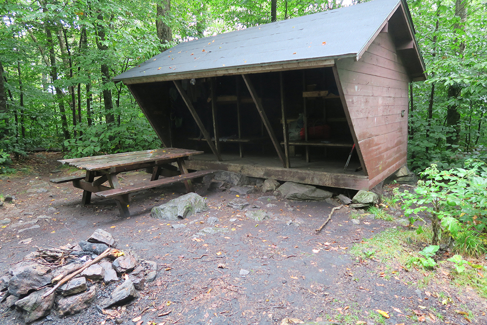 Melville Nauheim Shelter on the Long Trail. Melville Nauheim Shelter