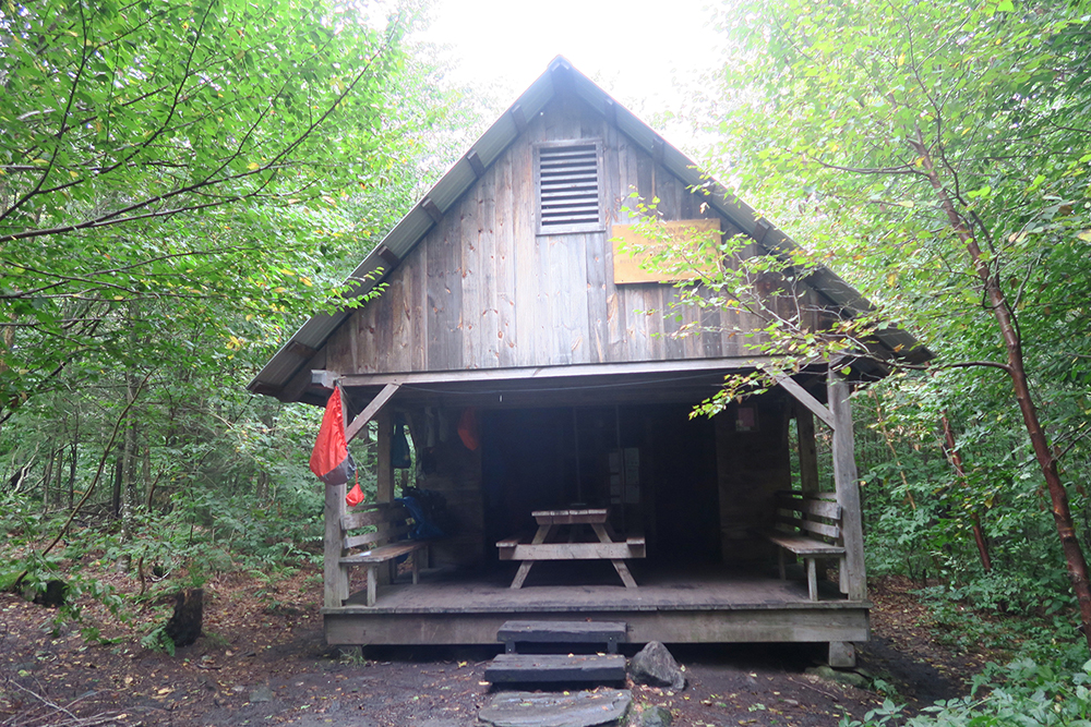 The Stratton Pond Shelter, Vermont. Photo by artist and LT thru-hiker Dawn Chandler.