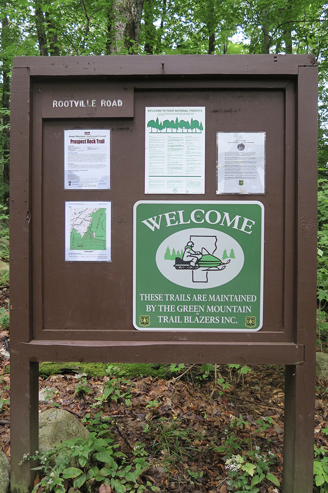 Sign for the Old Rootville Road.