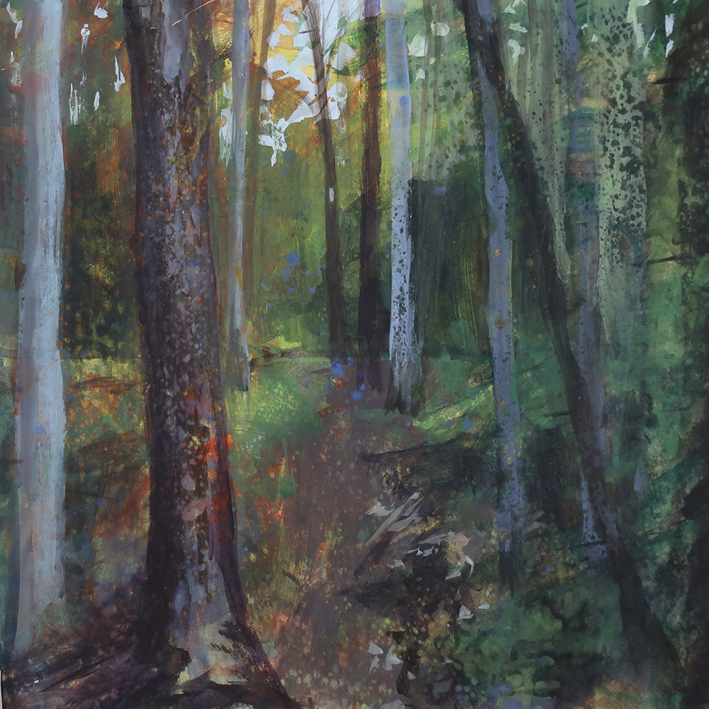 Painting of Vermont's Long Trail by artist Dawn Chandler