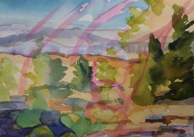 Watercolor Wandering painting 2020 46 by New Mexico artist Dawn Chandler