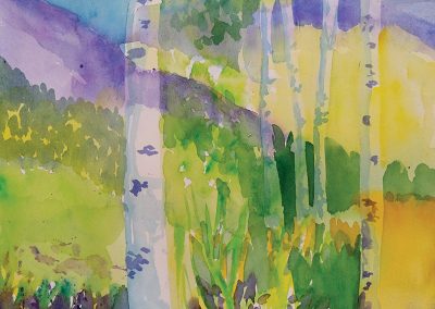 Watercolor Wandering painting 2020 50 by New Mexico artist Dawn Chandler
