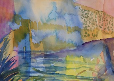 Watercolor Wandering painting 2020 51 by New Mexico artist Dawn Chandler