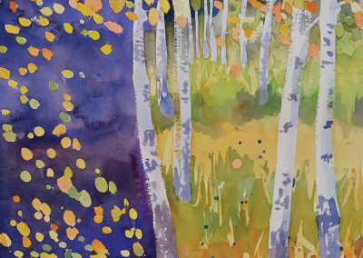 Watercolor Wandering painting 2020 54 by New Mexico artist Dawn Chandler