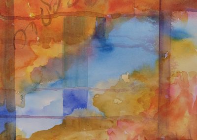 Watercolor Wandering painting 2020 55 by New Mexico artist Dawn Chandler